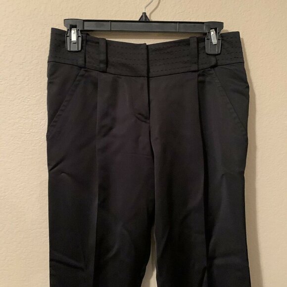 Tory Burch Black Wool Blend Ankle Dress Pants - Picture 2 of 5